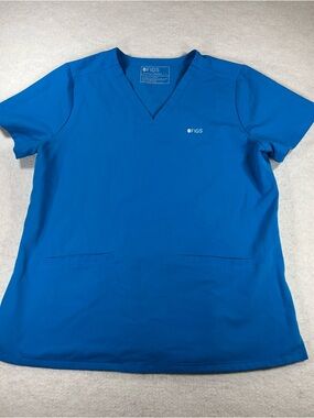 Figs Technical Collection Rafaela Sleeveless Scrub Top Royal Blue Women’s Size M